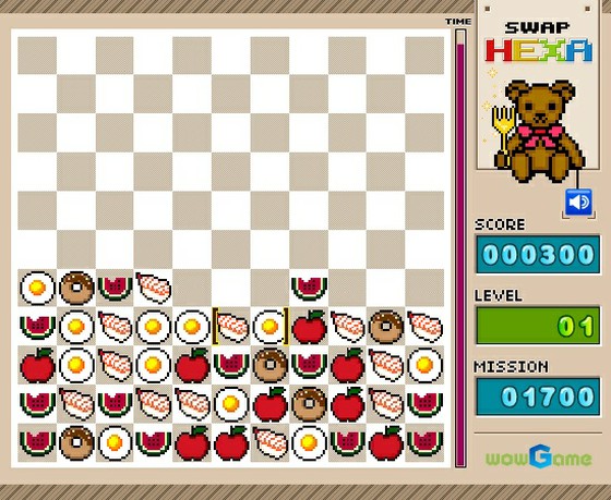 スワップヘキサはかわいいクマさんの空腹を満たしてあげるパズルゲーム スワップヘキサ 思わずwow ワウゲームニュース