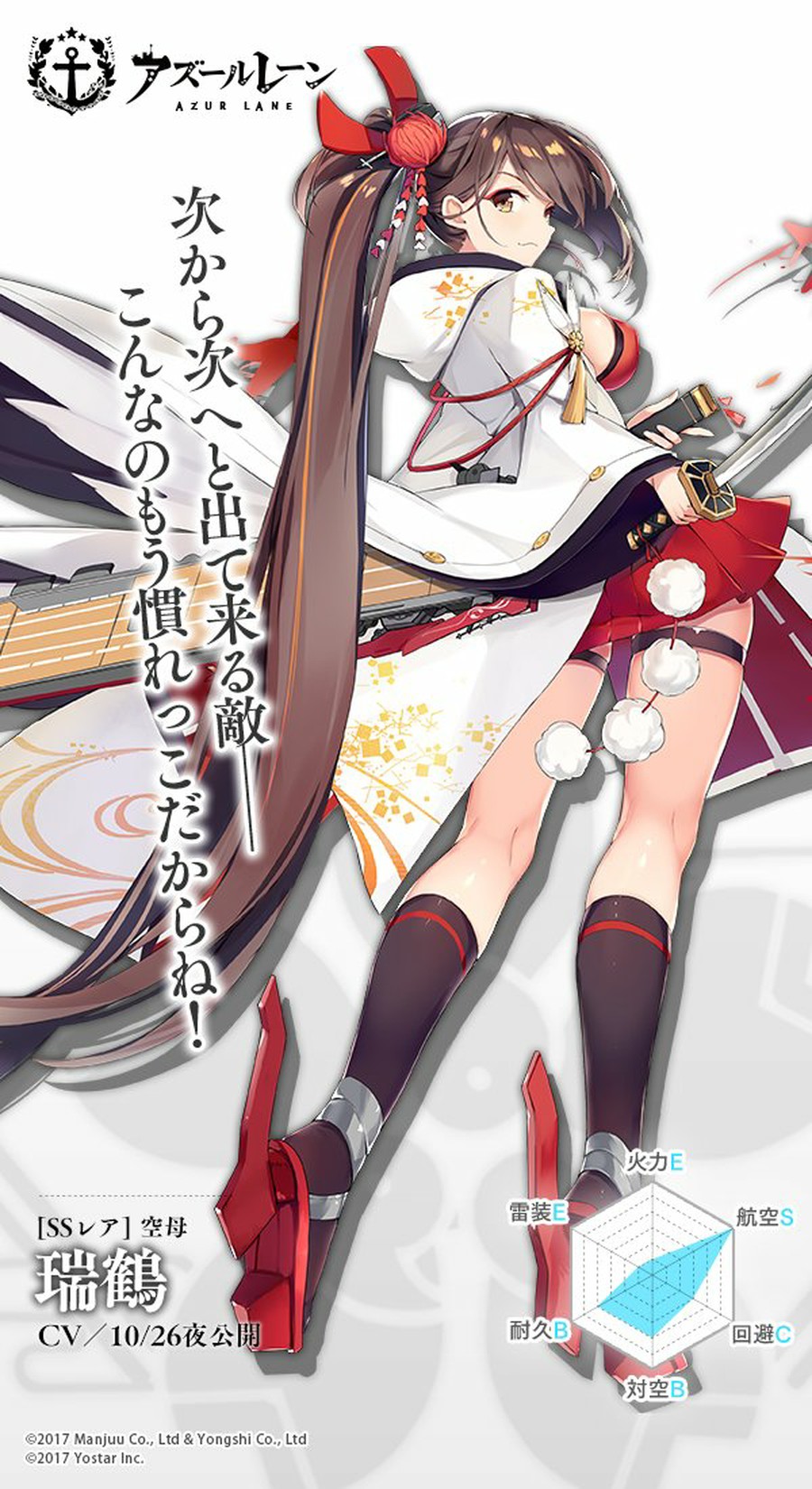 アズールレーンの新艦、瑞鶴。そのステータスについて | 思わずWOW